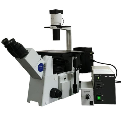 Olympus Microscope IX51 with Fluorescence and Phase Contrast - microscopemarketplace