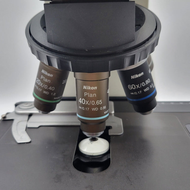 Nikon Microscope Eclipse Ci-L LED with Dual Head Bridge and 2x ...