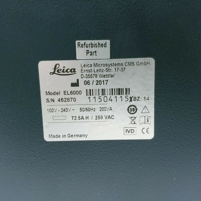 Leica Microscope EL6000 Compact Light Source Fluorescence Power Supply - microscopemarketplace