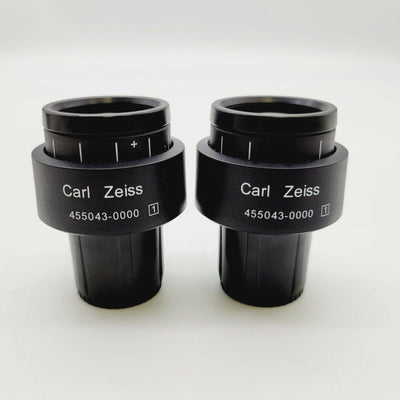 Zeiss Microscope Trinocular Head Phototube 425501 w. Eyepieces W-Pl 10x/23 Axio - microscopemarketplace