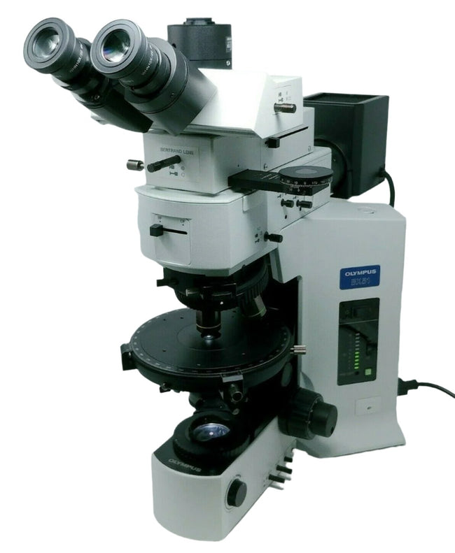 Olympus Microscope BX51 Pol Polarizing with Bertrand Lens and BF/DF - microscopemarketplace