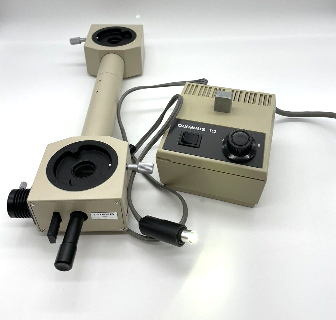 Pointer In Microscope Used Olympus Microscope BH2 Dualhead Bridge with Pointer