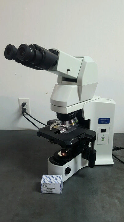 Olympus Microscope BX41 with 2X and Tilting Telescope head for Forensic Path - microscopemarketplace