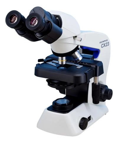 Olympus Microscope CX23LED with 4x, 10x, 40x, and 100x - microscopemarketplace