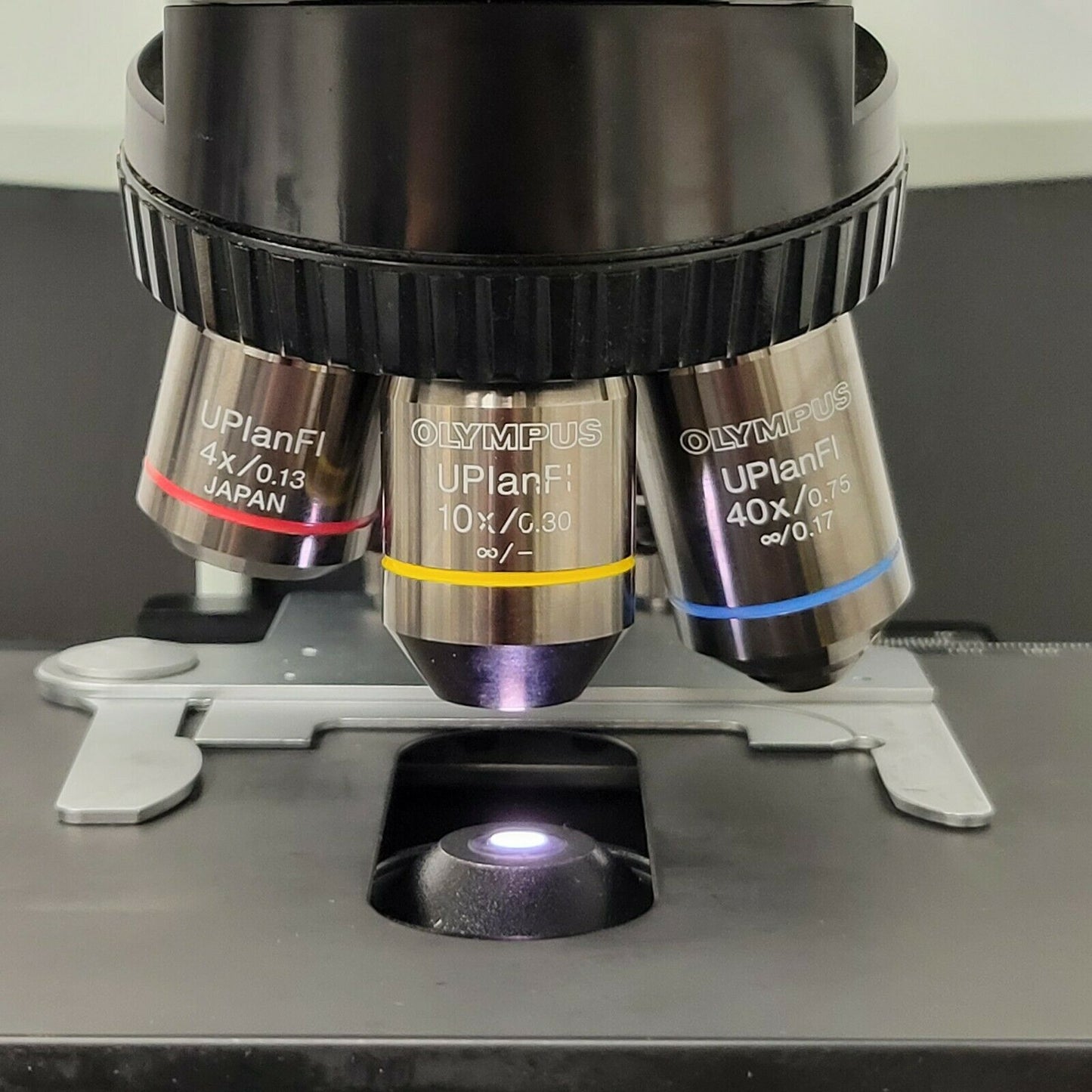 Olympus Microscope BX43 with Fluorites, Fluorescence, & X-Cite Lite Illumination - microscopemarketplace