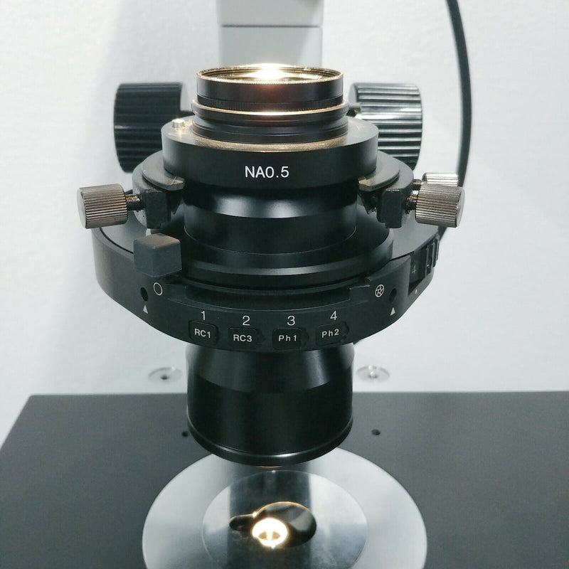 Olympus Microscope IX70 with Phase Contrast and RC Relief Contrast - microscopemarketplace