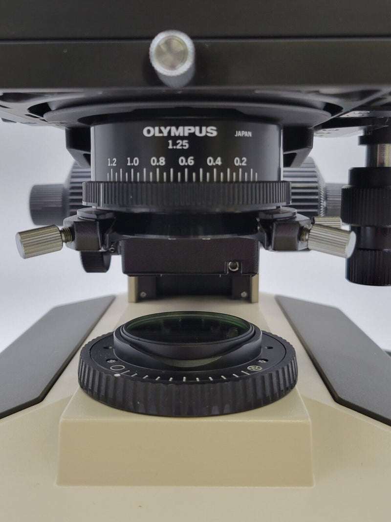 Olympus Microscope BH-2 with Binocular Head & 4x, 10x, 40x, 100x Objectives BH2 - microscopemarketplace