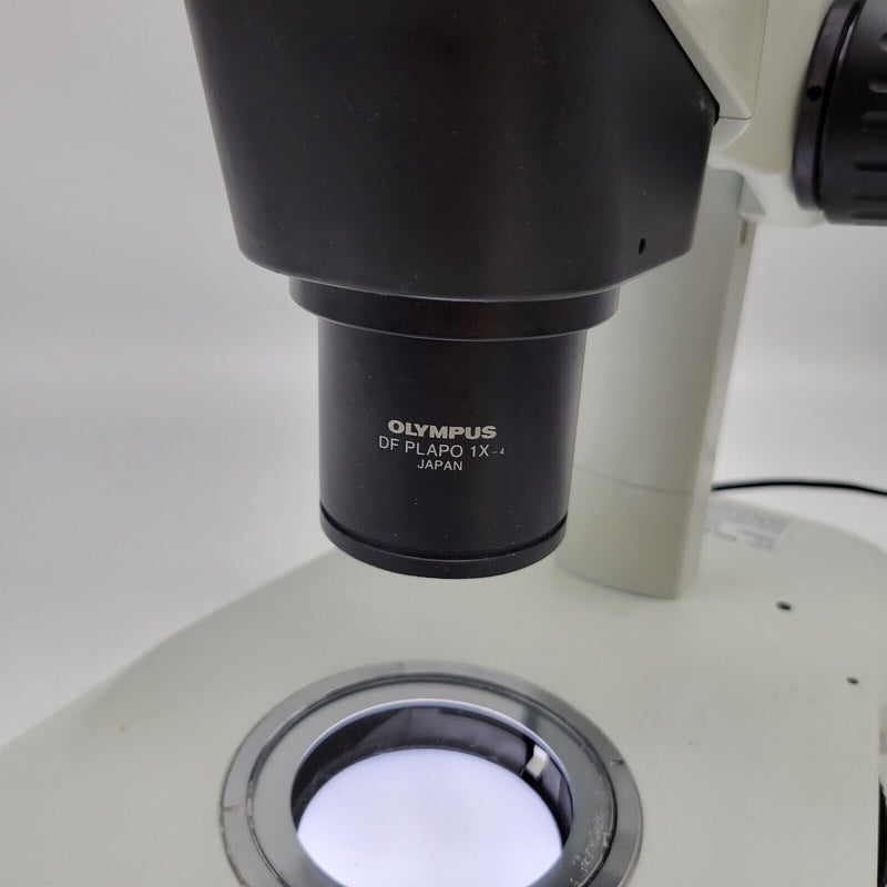 Olympus Stereo Microscope SZX10 w. Slim LED Transmitted Light Base BF/DF/Oblique - microscopemarketplace