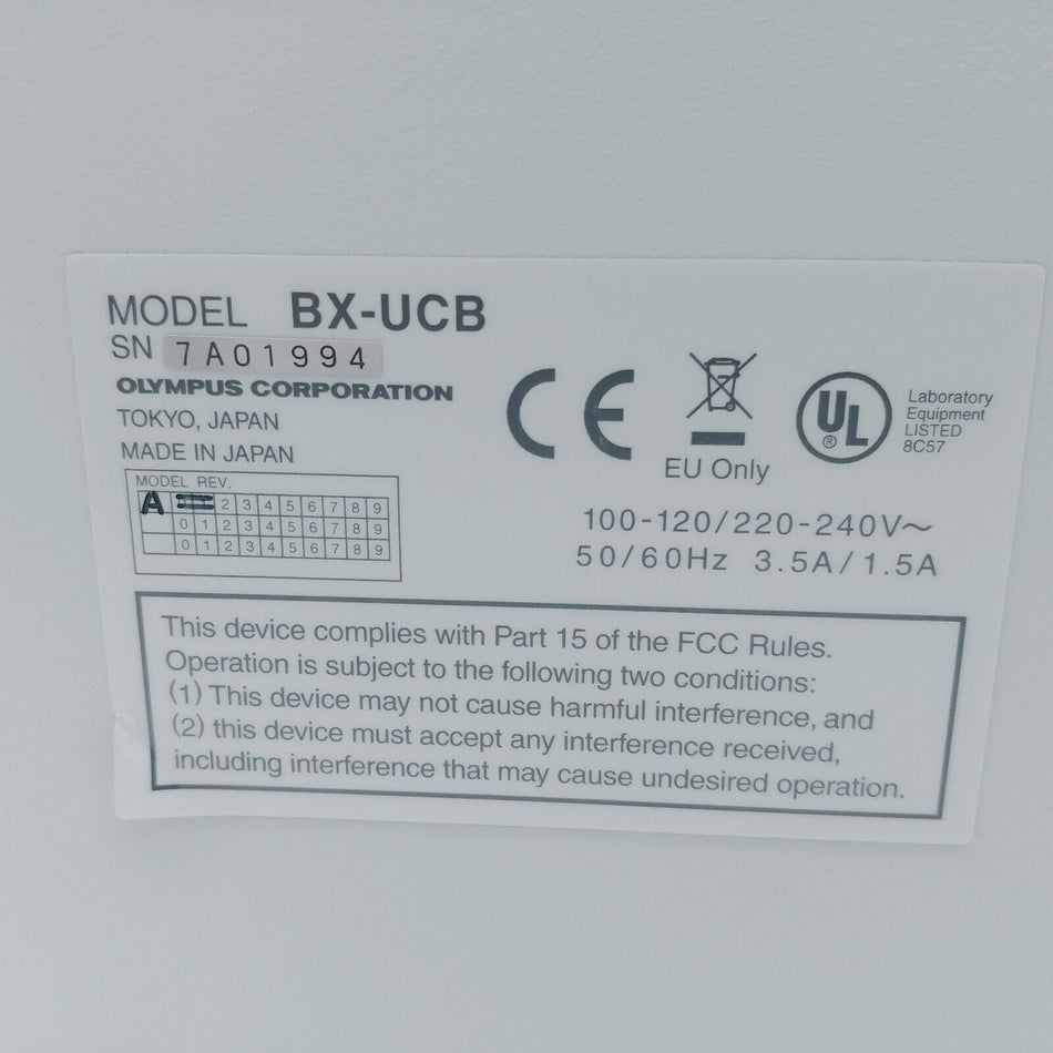 Olympus Microscope BX-UCB Control Box for BX Series