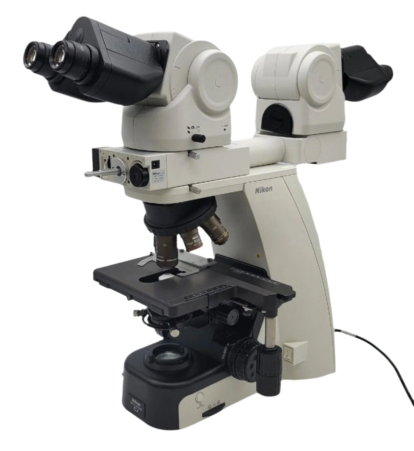 Nikon Microscope Eclipse Ci-L LED with Dual Head Bridge and 2x ...