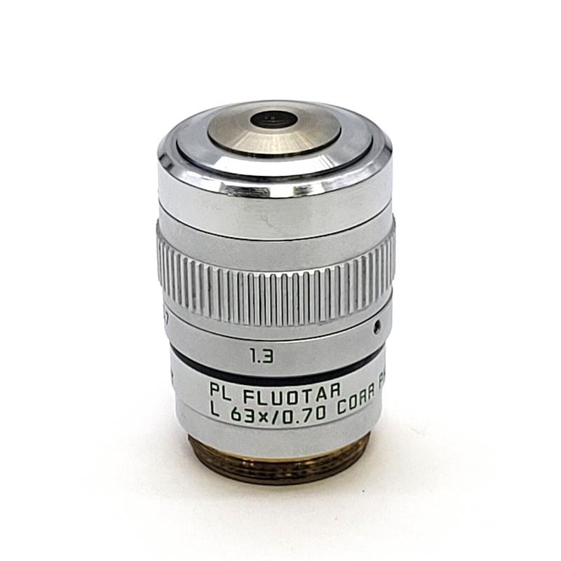 Leica Microscope Objective PL Fluotar L 63x Corr Ph2  ∞/0.1-1.3/C  506062 - microscopemarketplace