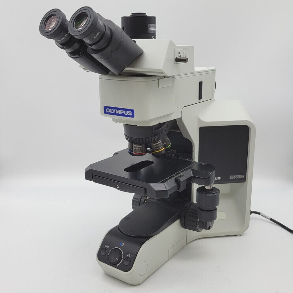 Olympus Microscope BX53M LED Metallurgical with Trinocular Head