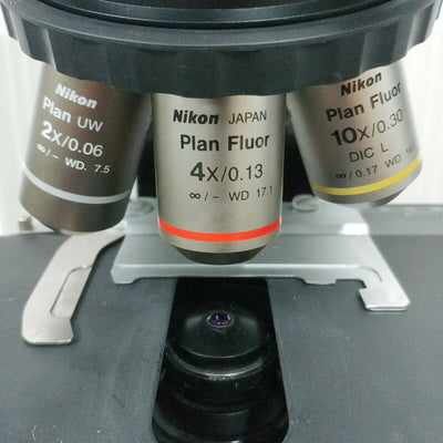 Nikon Microscope Eclipse E600 w/ Fluorescence and Fluorite Objectives Pathology - microscopemarketplace