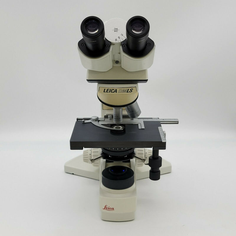 Leica Microscope DMLS with 10x 20x 40x Objectives and Binocular Head - microscopemarketplace