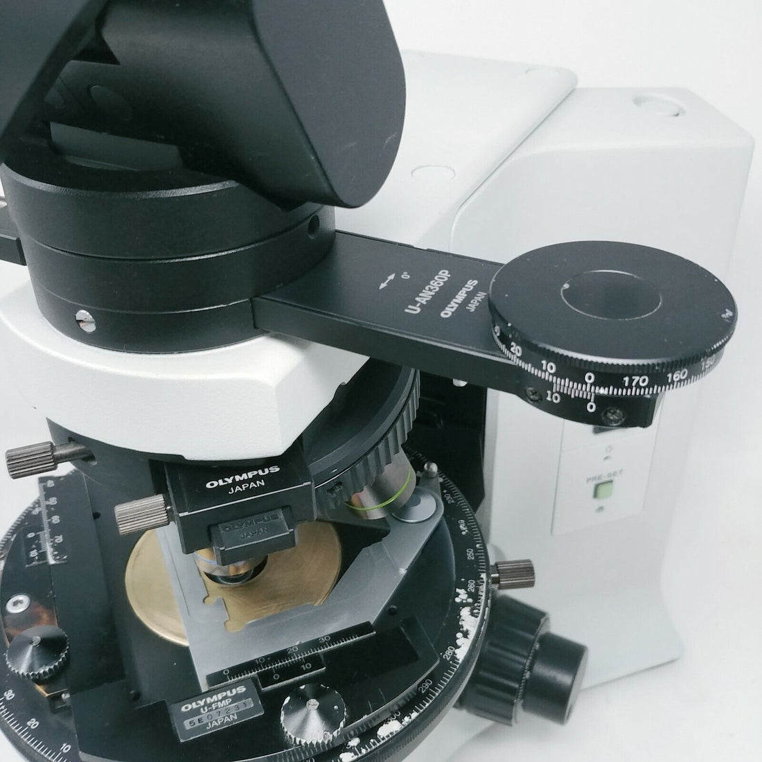 Olympus Microscope BX41 Pol Polarizing with Tilting Binocular Head ...