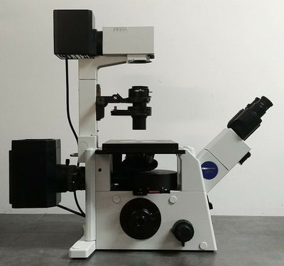 Olympus Microscope IX71 with Fluorescence and DIC - microscopemarketplace