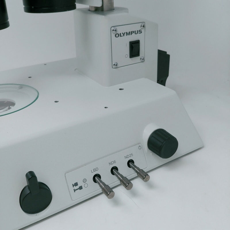 Olympus Microscope SZX9 with Dual Nosepiece and Illuminated Stand - microscopemarketplace