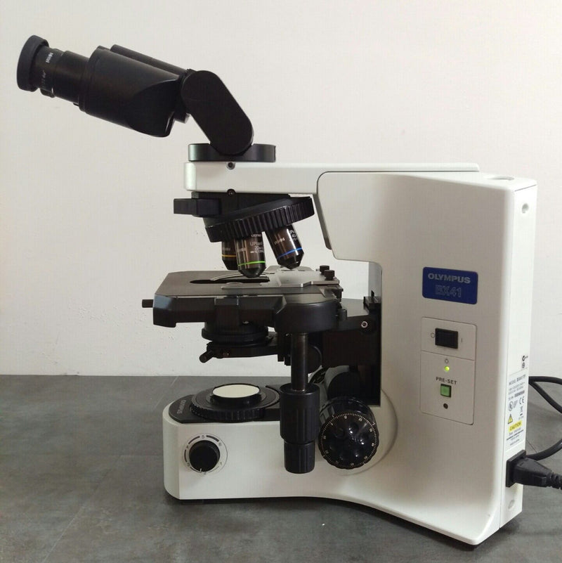 Olympus Microscope BX41 with Fluorites for Pathology - microscopemarketplace