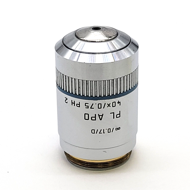 Leica Microscope Objective PL Apo 40x Ph2 Phase Contrast ∞/0.17/D  506040 - microscopemarketplace