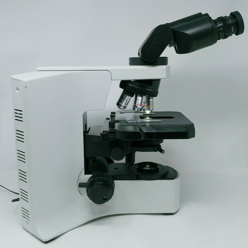 Olympus Microscope BX41 with Nanodyne LED Illuminator and 100x Objective - microscopemarketplace