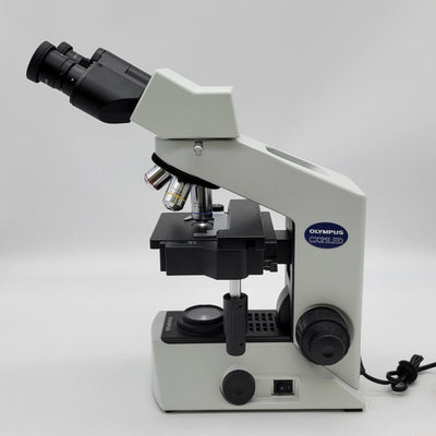 Olympus Microscope CX21LED with 4x, 10x, 40x, and 100x NEW - microscopemarketplace