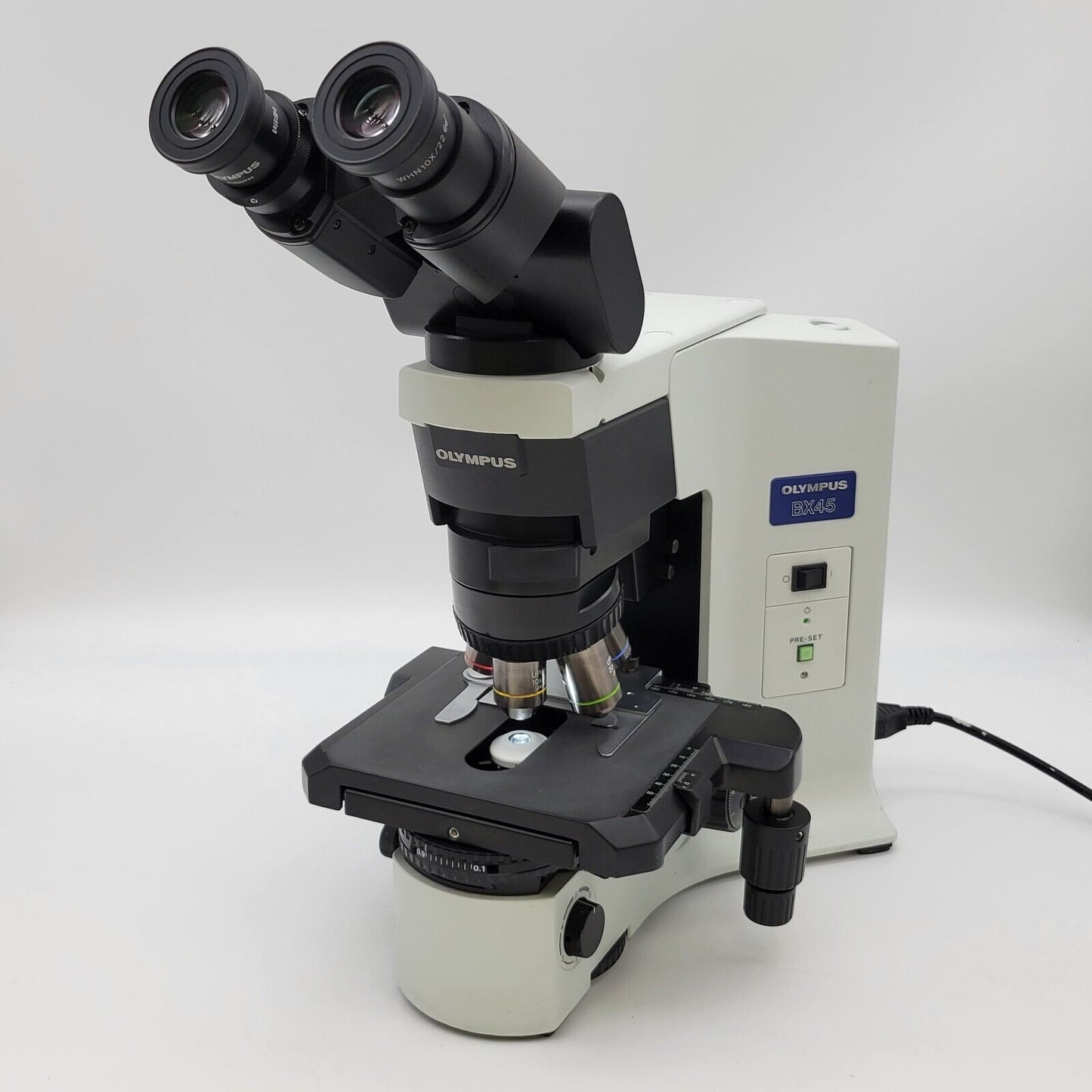 Olympus Microscope BX45 Pathology / Mohs with Fluorites & Tilting Binocular Head - microscopemarketplace