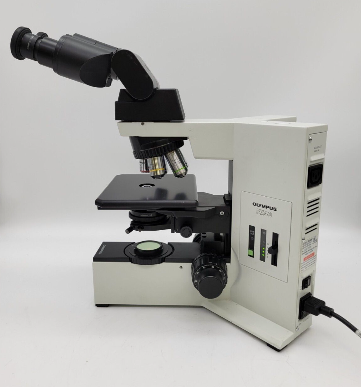 Olympus Microscope BX40 w. Fixed Stage, Tilt Head, & 2x Objective for Pathology - microscopemarketplace