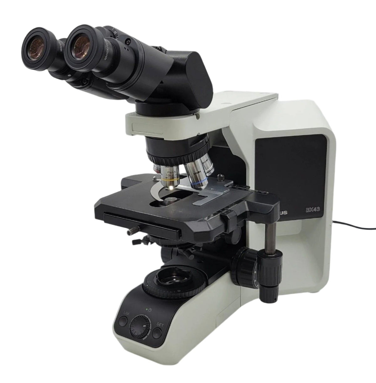 Lab Microscope Bx43f Olympus Microscope BX43 with Tilting Head and 100x Objective ...