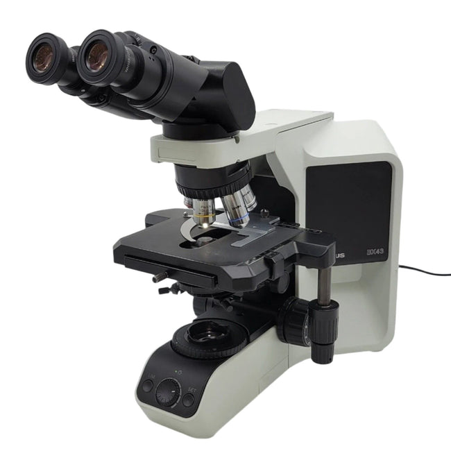 Olympus Microscope BX43 with Tilting Head and 100x Objective - microscopemarketplace