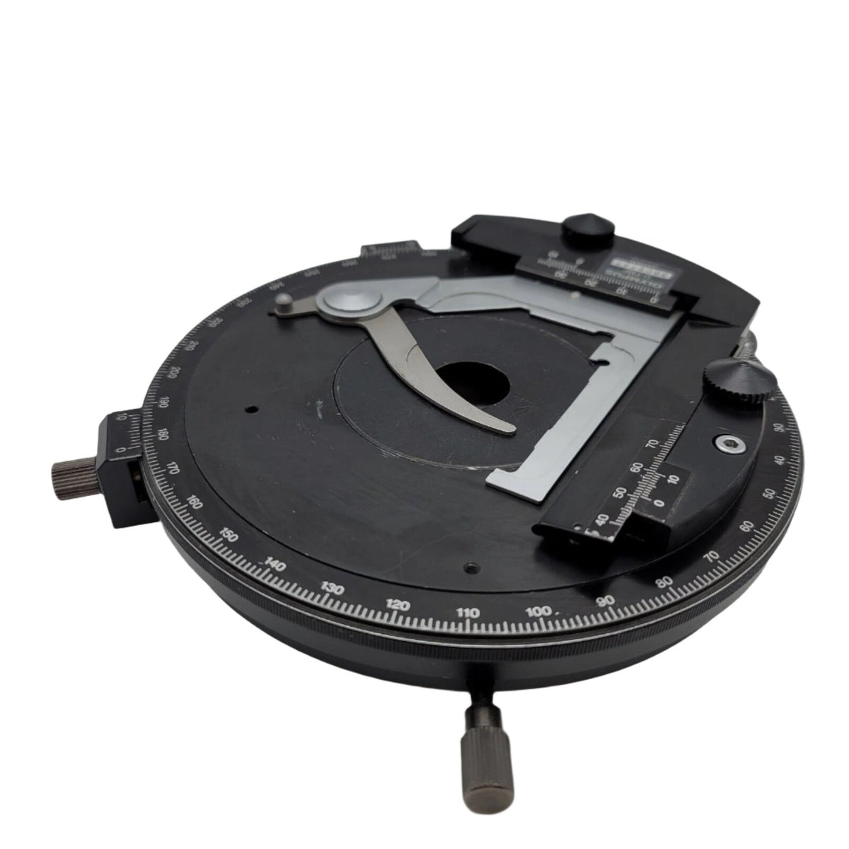 Rotating Microscope Mount Olympus Microscope U-SRP Rotating Stage with Slide Holder | Microscope ...
