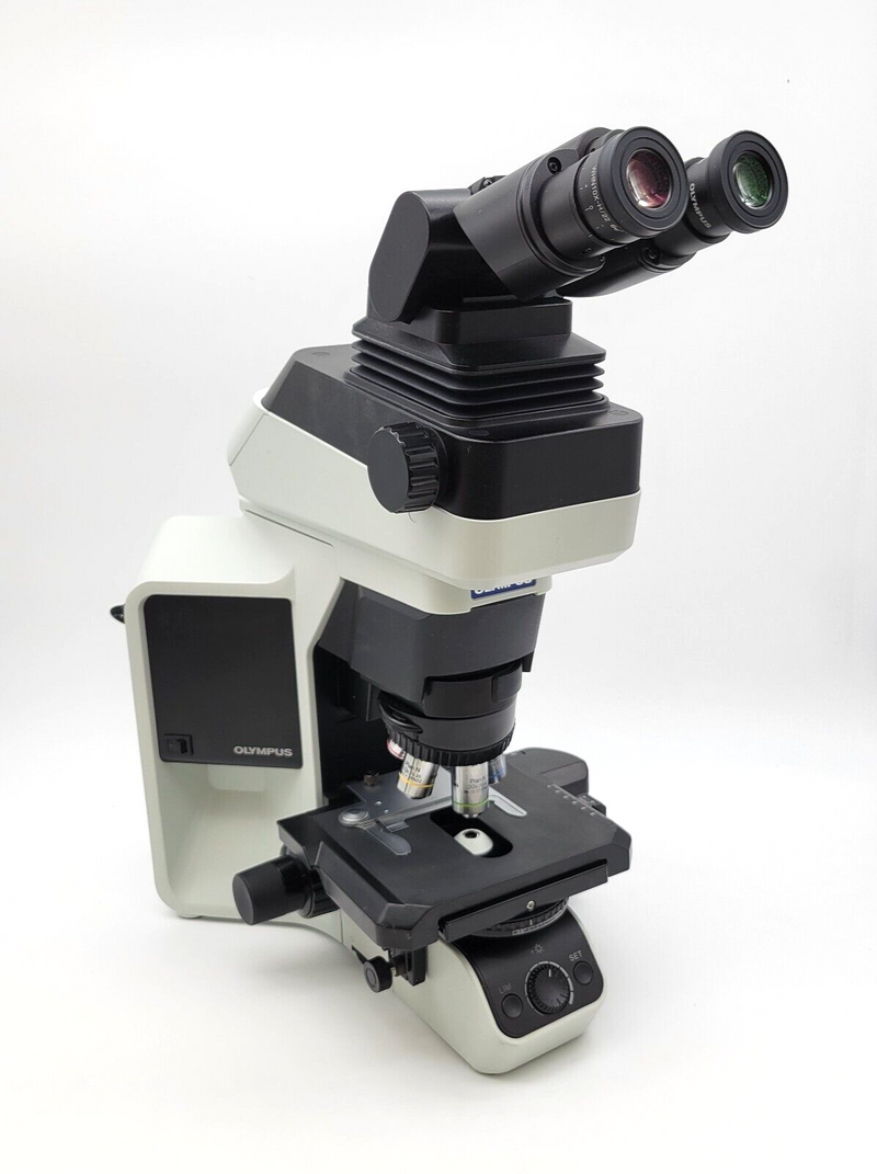 Olympus Microscope BX46 LED with Tilting Lift Ergo Head & 2x for Pathology/Mohs - microscopemarketplace