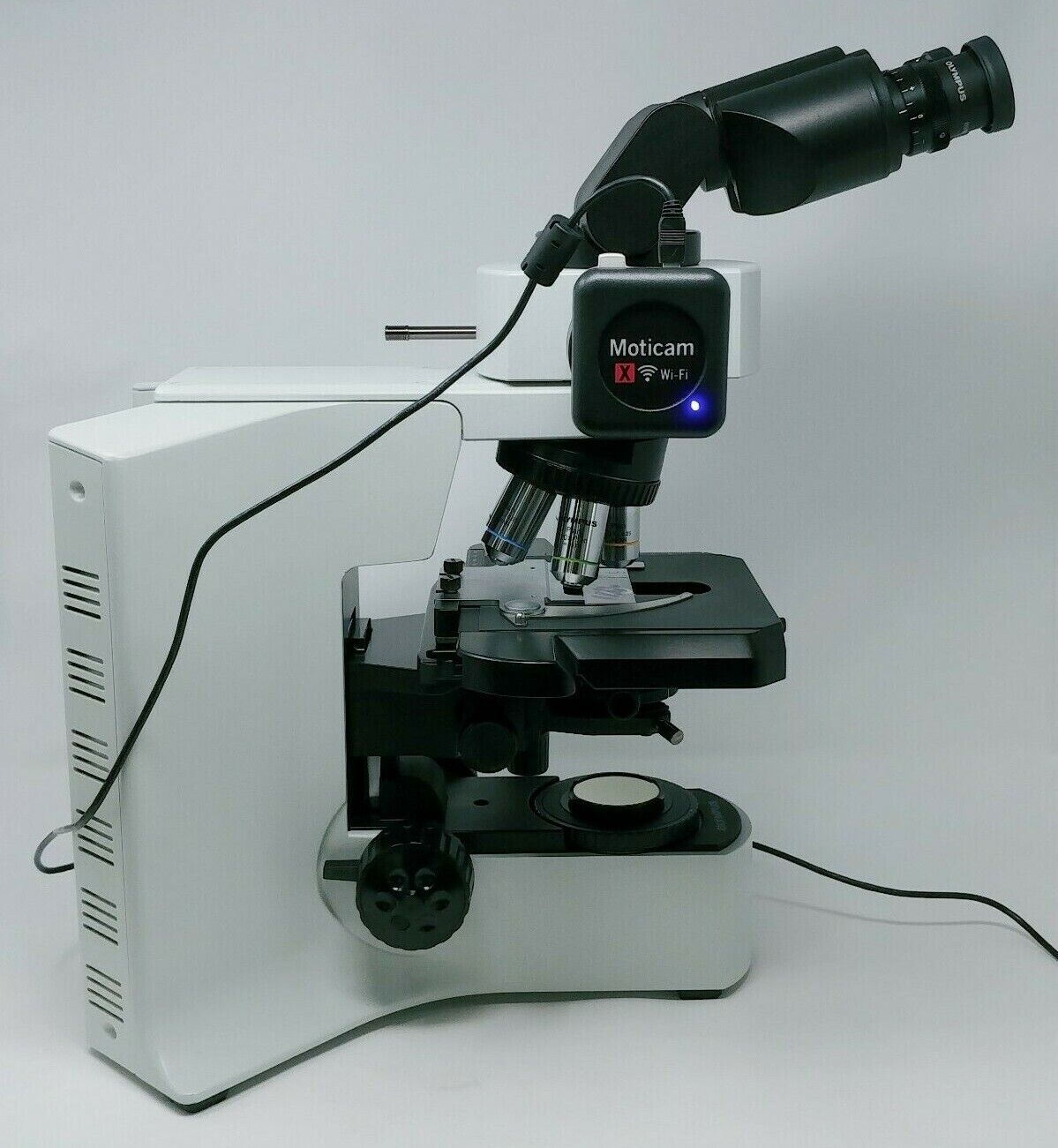 Olympus Microscope BX41 with 2x and Camera - microscopemarketplace