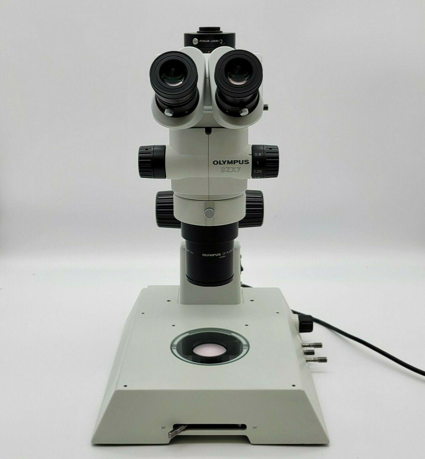 Olympus Stereo Microscope SZX7 with BF/DF Transmitted Light Stand - microscopemarketplace