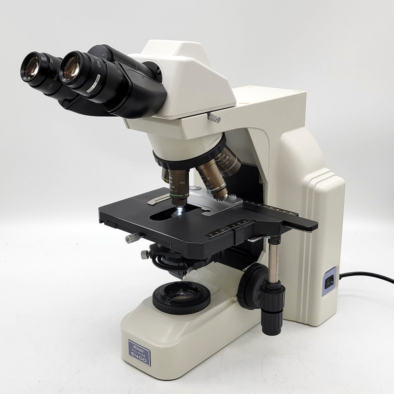 Nikon Microscope Eclipse E400 LED Upgrade and 2x Objective Pathology / Mohs - microscopemarketplace