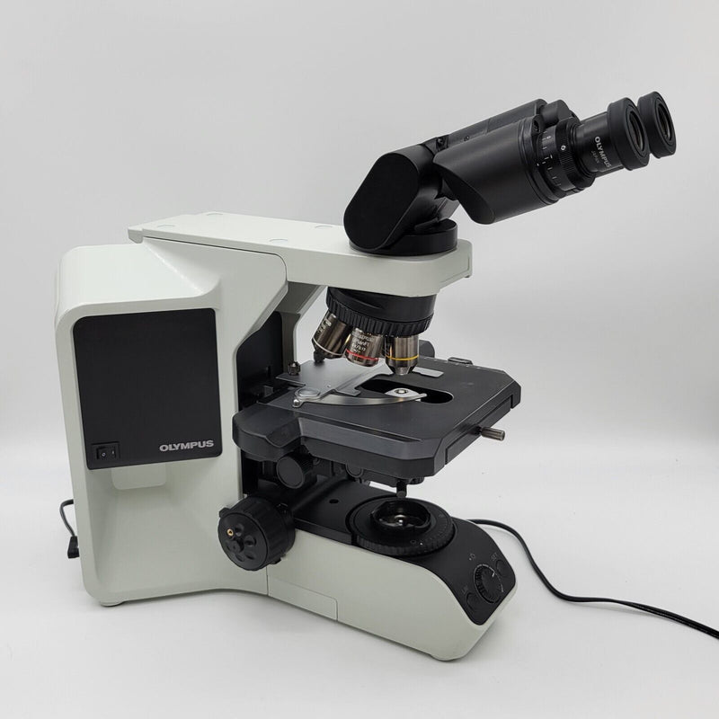 Olympus Microscope BX43 with Fluorites and Tilting Head for Pathology - microscopemarketplace