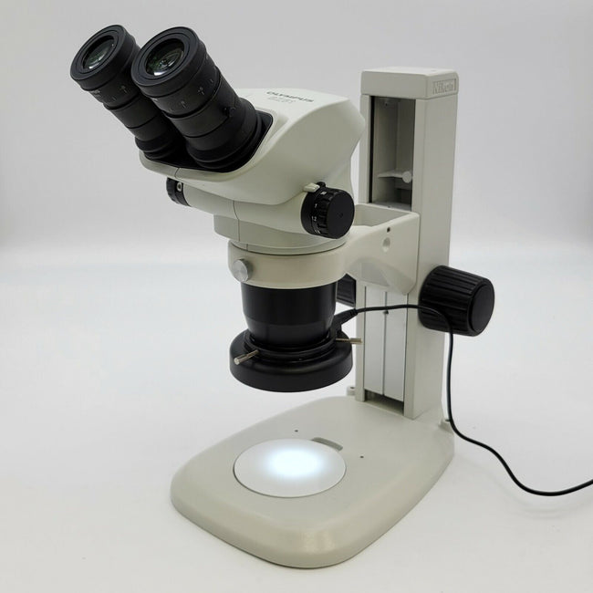 Olympus Stereo Microscope SZ51 with Stand and LED Ring Light - microscopemarketplace