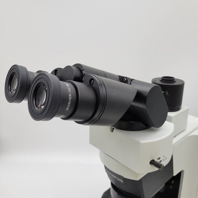 Olympus Microscope BX45 Pathology / Mohs with Fluorites & Camera Port - microscopemarketplace