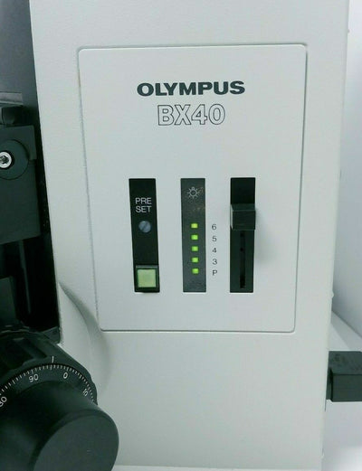 Olympus Microscope BX40 with Front to Back Bridge and 2x Objective - microscopemarketplace