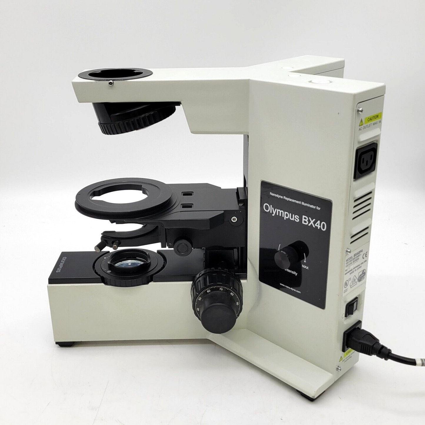 Olympus Microscope BX40 Stand with LED Nanodyne Illumination Upgrade - microscopemarketplace