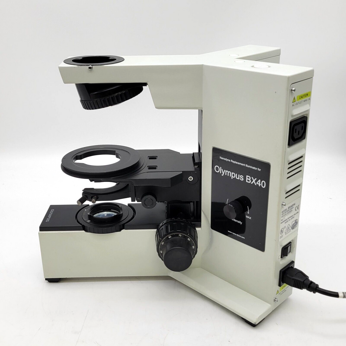 Microscope Base Riser Olympus Olympus Microscope BX40 Stand with LED Nanodyne Illumination Upgrade