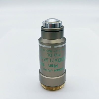 Nikon Microscope Objective Plan 100x Oil Ph3 Phase Contrast for Eclipse Series - microscopemarketplace