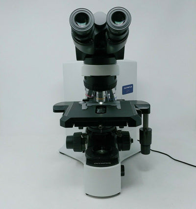 Olympus Microscope BX41 with Nanodyne LED Illuminator and 100x Objective - microscopemarketplace