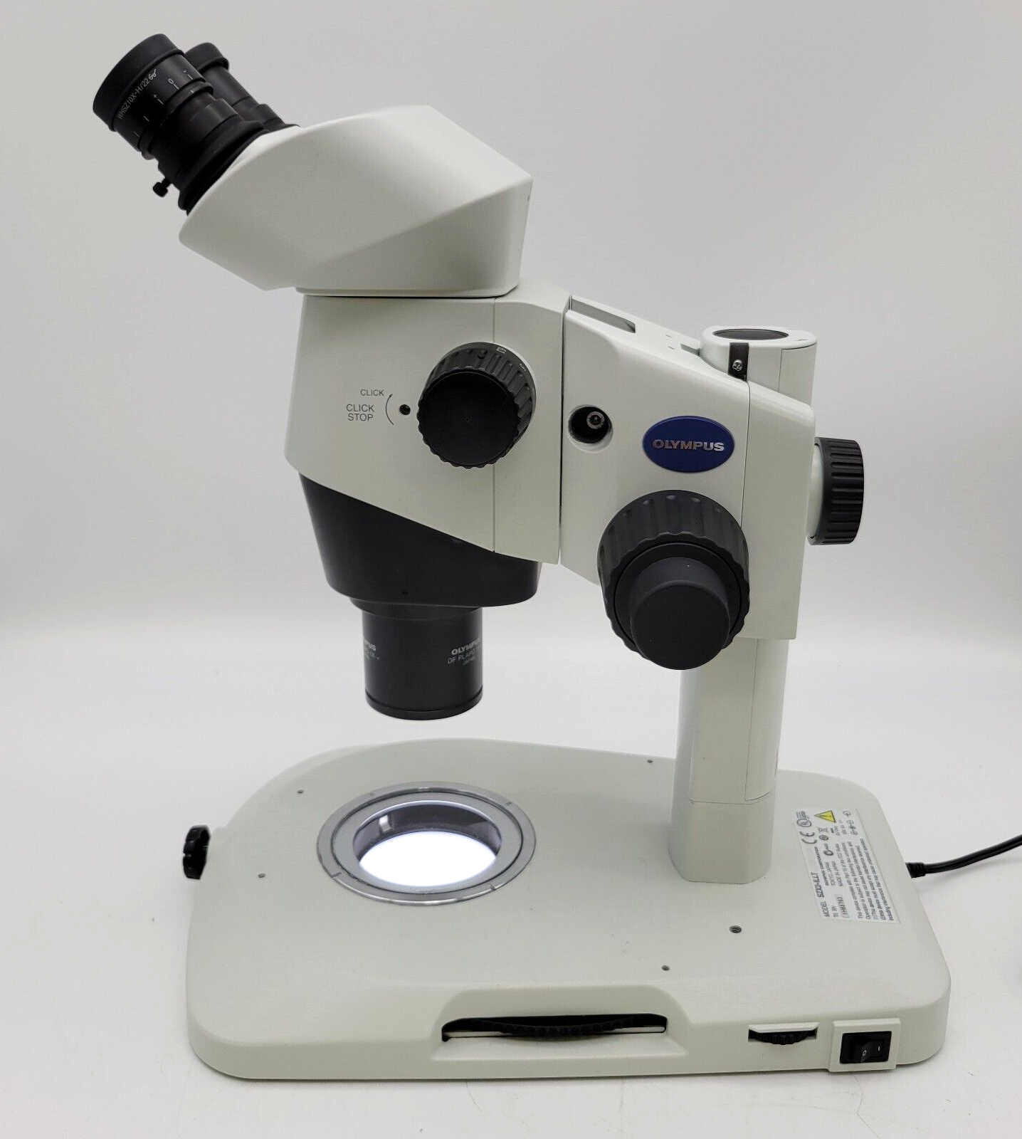 Olympus Stereo Microscope SZX10 w. Slim LED Transmitted Light Base BF/DF/Oblique - microscopemarketplace