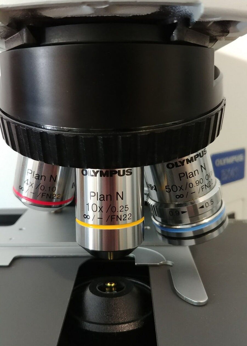 Olympus Microscope BX41 Clinical Pathology with 50x Oil and Trinocular Head - microscopemarketplace