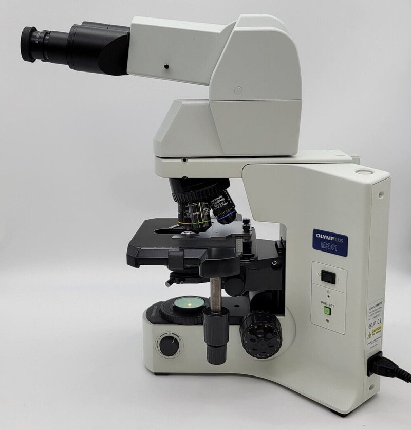 Olympus Microscope BX41 with Apos and Tilting Telescoping Head Pathology / Mohs - microscopemarketplace