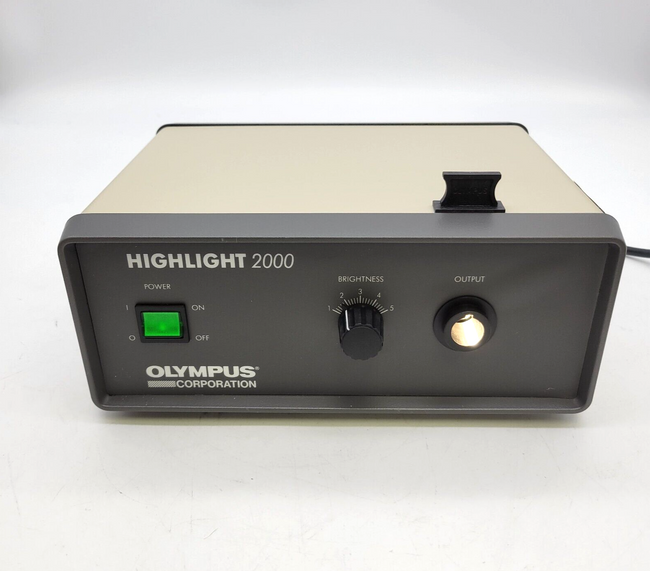 Olympus Highlight 2000 Fiber Optic Light Source for Stereo Microscope New - microscopemarketplace