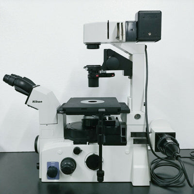 Nikon Microscope Eclipse TE2000-U w. Fluorescence, Phase Contrast & X-Cite Light - microscopemarketplace