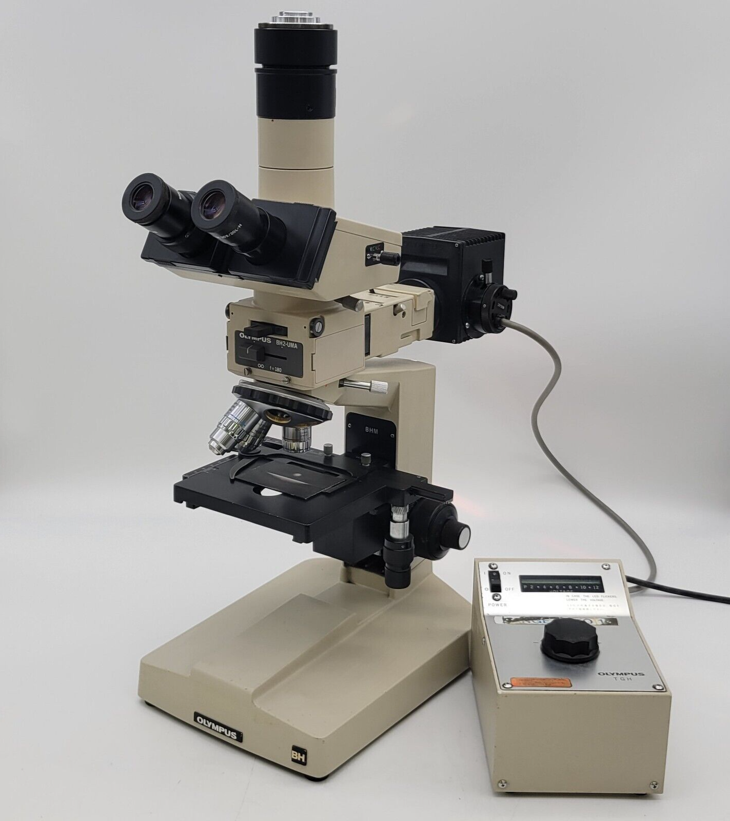 Olympus Microscope BH BHM Metallurgical with Reflected Light and