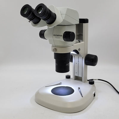 Olympus Stereo Microscope SZX7 w. Binocular Head & Transmitted & Reflected Light - microscopemarketplace