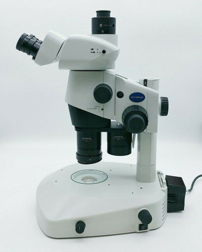 Olympus Microscope SZX16 with Dual Objective Turret and Tilting Trinocular Head - microscopemarketplace